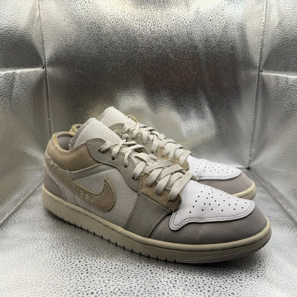 Size 11 Jordan 1 SE Craft Low Inside Out Tech‎ Gray Mens Sneakers DN1635-002